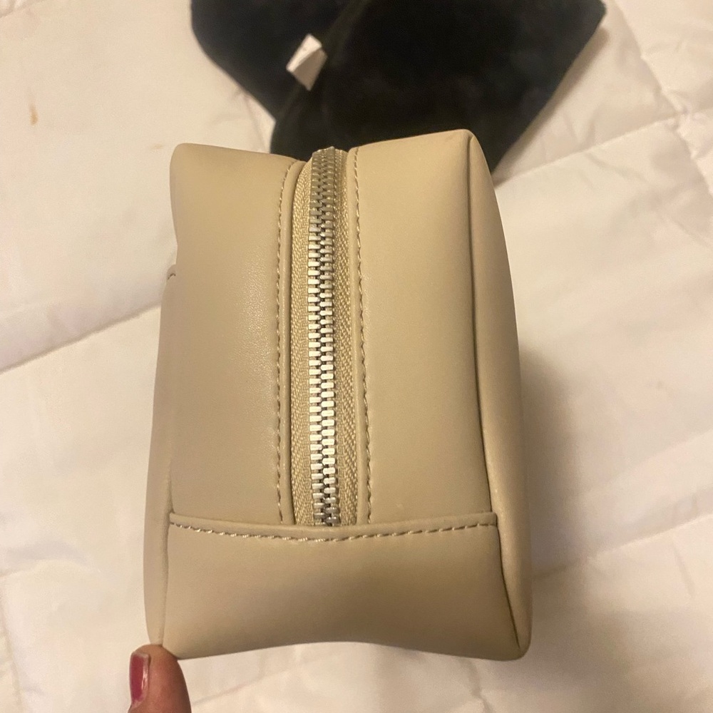 Monos Vegan Leather Large Toiletry Case in Ivory - Picture 5 of 14